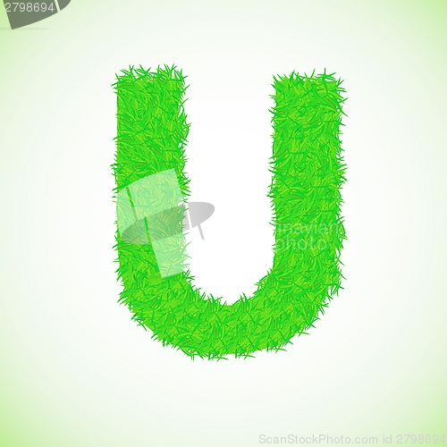 Image of grass letter U