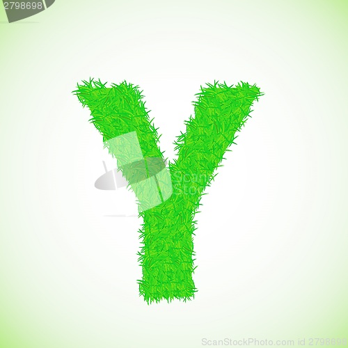 Image of grass letter Y