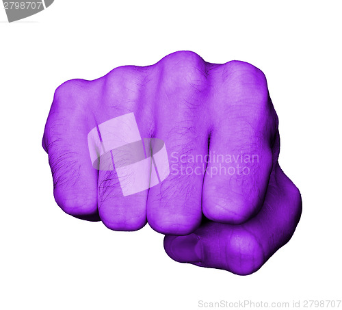 Image of Fist of a man punching