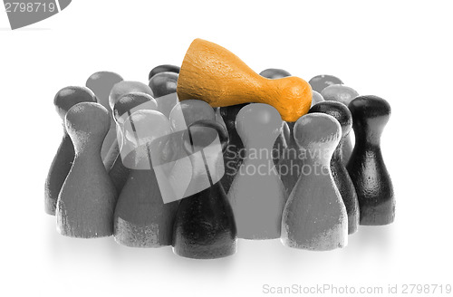 Image of Orange pawn is crowdsurfing