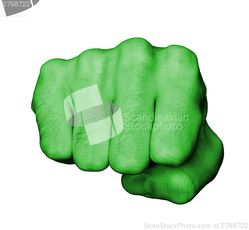 Image of Fist of a man punching