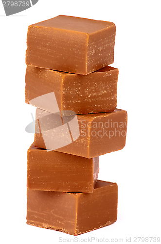 Image of Stack of Toffee Candies