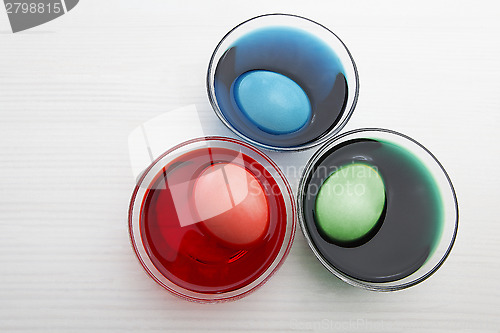 Image of Colored easter eggs