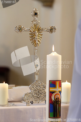 Image of Cross in the church