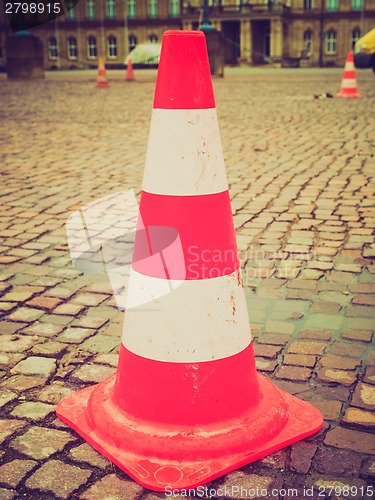 Image of Retro look Traffic cone