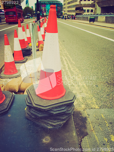 Image of Retro look Traffic cone