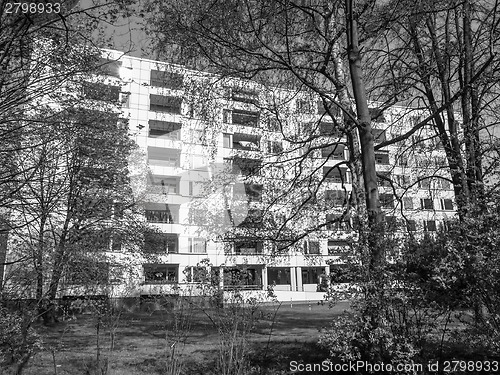 Image of Black and white Hansaviertel in Berlin