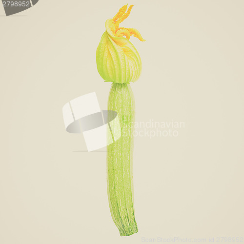 Image of Retro look Courgettes zucchini