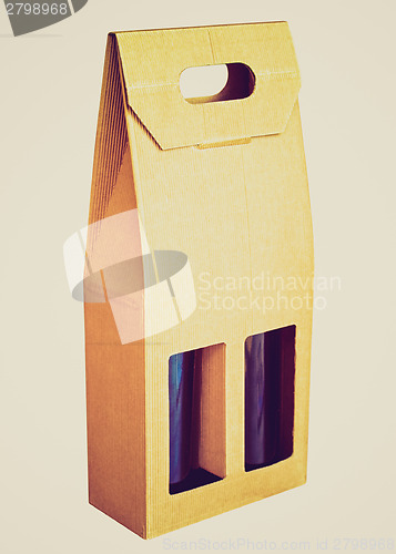 Image of Retro look Wine box