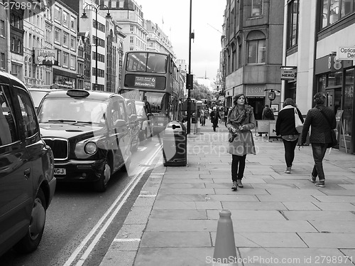 Image of Black and white The Strand, London