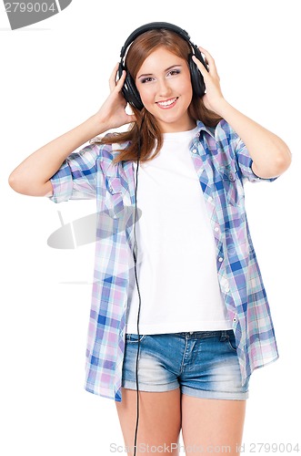 Image of Girl with headphones