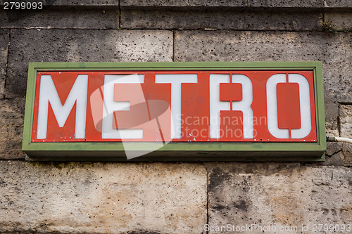 Image of Paris Metro sign