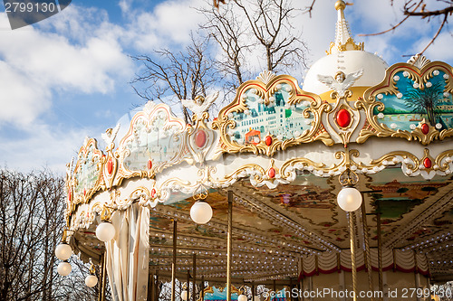 Image of Ornate carousel or merry-go-round