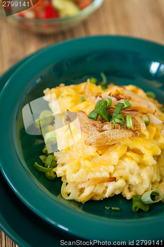 Image of Macaroni cheese or spatzle egg noodle