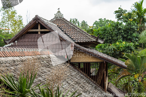 Image of Architectural background of a house roof