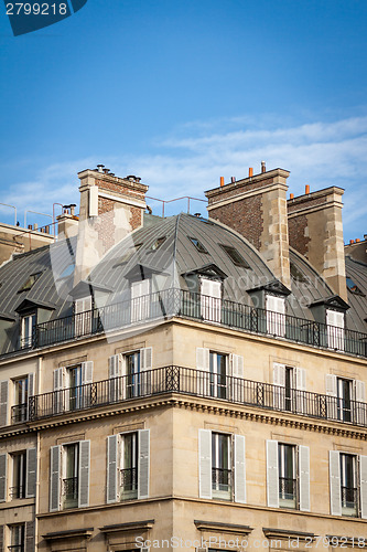 Image of Exterior of a historical townhouse in Paris