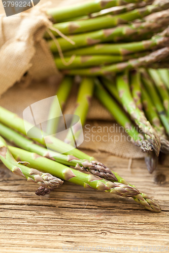 Image of Fresh healthy green asparagus spears