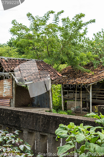 Image of Architectural background of a house roof