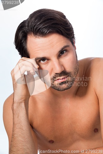 Image of Handsome sexy bearded man