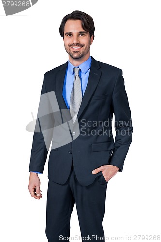 Image of Confident relaxed business executive