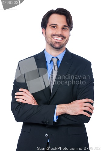 Image of Confident relaxed business executive