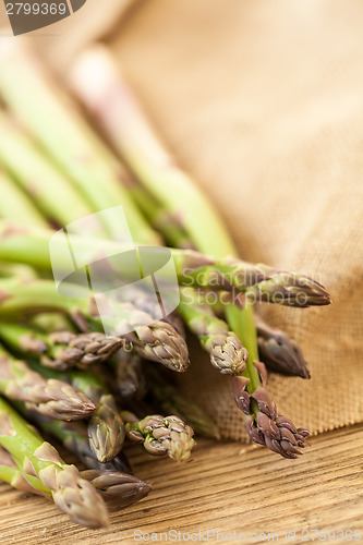 Image of Fresh healthy green asparagus spears