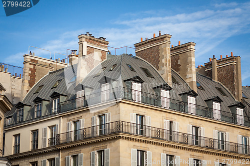 Image of Exterior of a historical townhouse in Paris