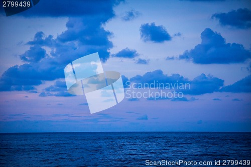 Image of Beautiful tropical beach with lush vegetation