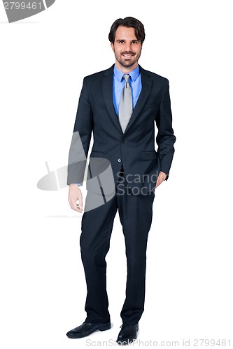 Image of Confident relaxed business executive