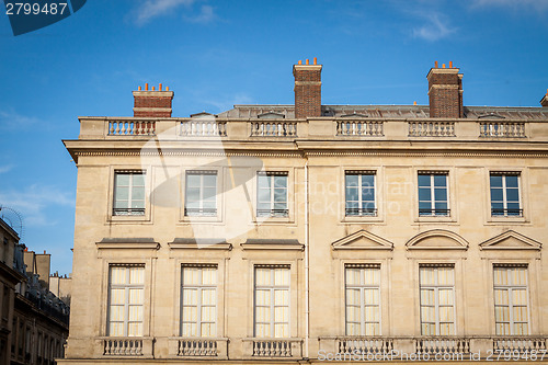 Image of Exterior of a historical townhouse in Paris