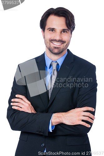 Image of Confident relaxed business executive