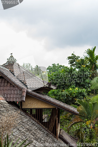 Image of Architectural background of a house roof