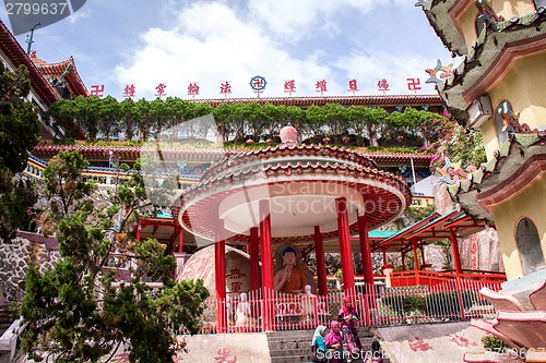 Image of Interior of an ornate Asian temple