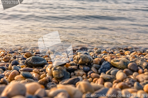 Image of Some pebble stones on the beach