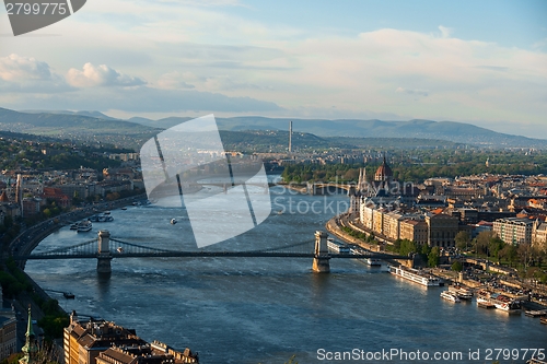 Image of Panorama of budapest from Mount Gellert