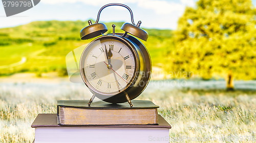 Image of Clock and Bible