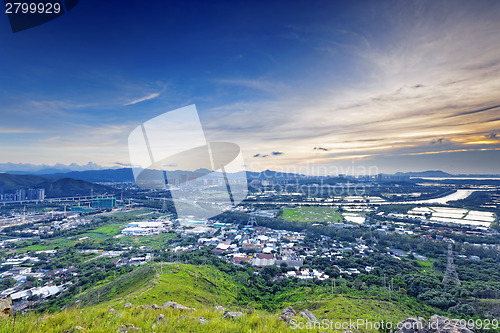 Image of HongKong sunset , Yuen Long district