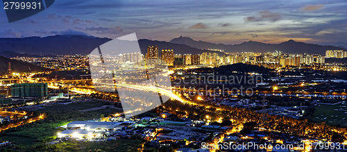 Image of HongKong sunset , Yuen Long district
