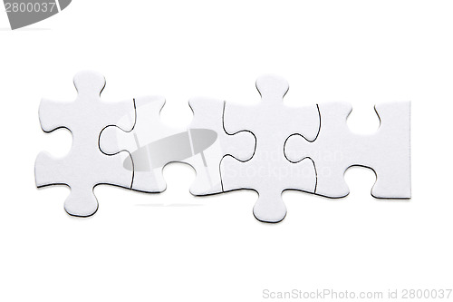 Image of White puzzle pieces