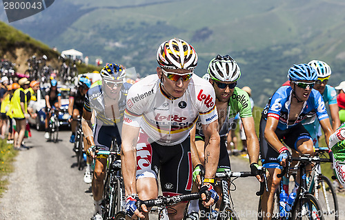 Image of The Peloton in Pyrenees Mountains