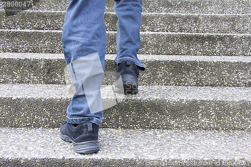 Image of Climbing up stairs