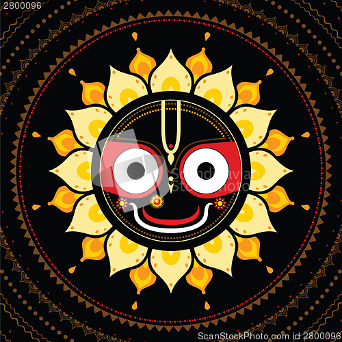 Image of Jagannath. Indian God of the Universe.