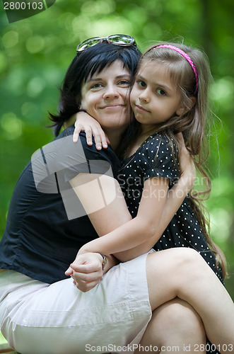 Image of Daughter embracing her mom
