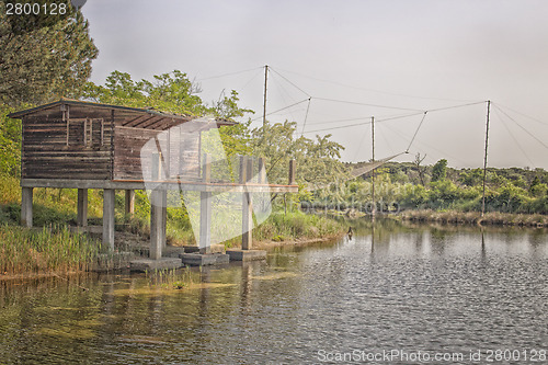 Image of Fishing hut on the lagoon