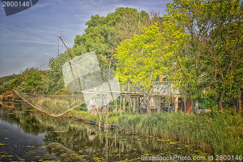 Image of Fishing hut on the lagoon