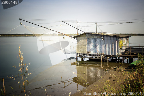 Image of Fishing hut on the lagoon