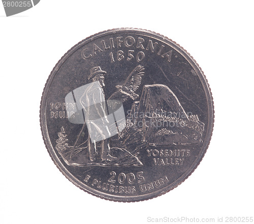 Image of United States California quarter dollar coin