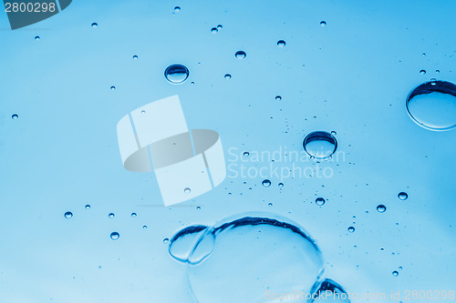 Image of Background of blue water drops 