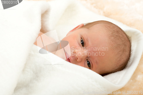 Image of looking newborn baby