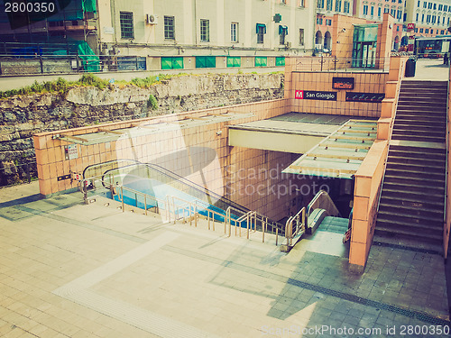 Image of Retro look San Giorgio tube station